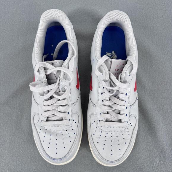 Nike Air Force 1 Jewel Home Away Grey CK4392-002 Mens 9.5 Red‎ Swoosh